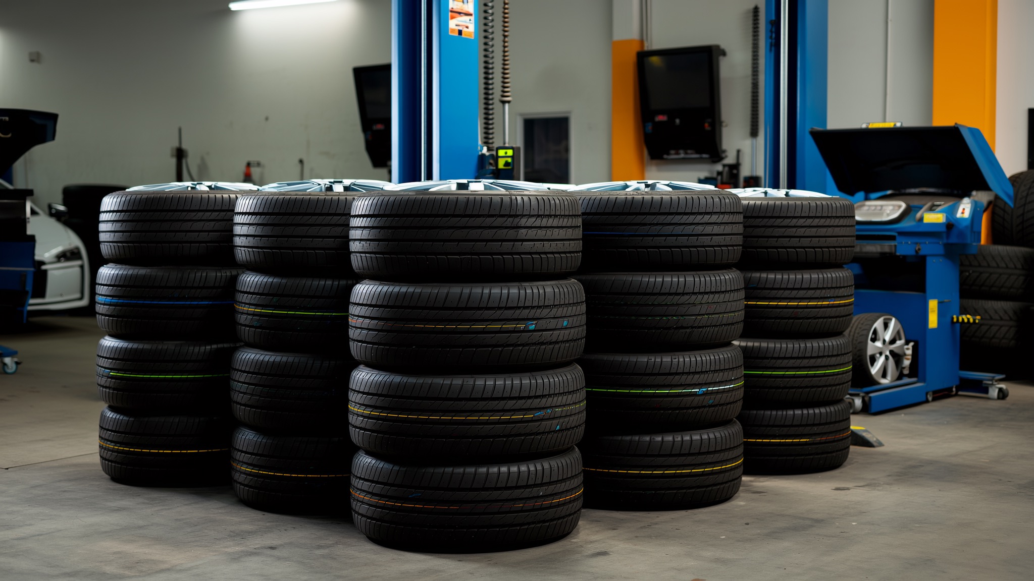 Tyre fitting bay