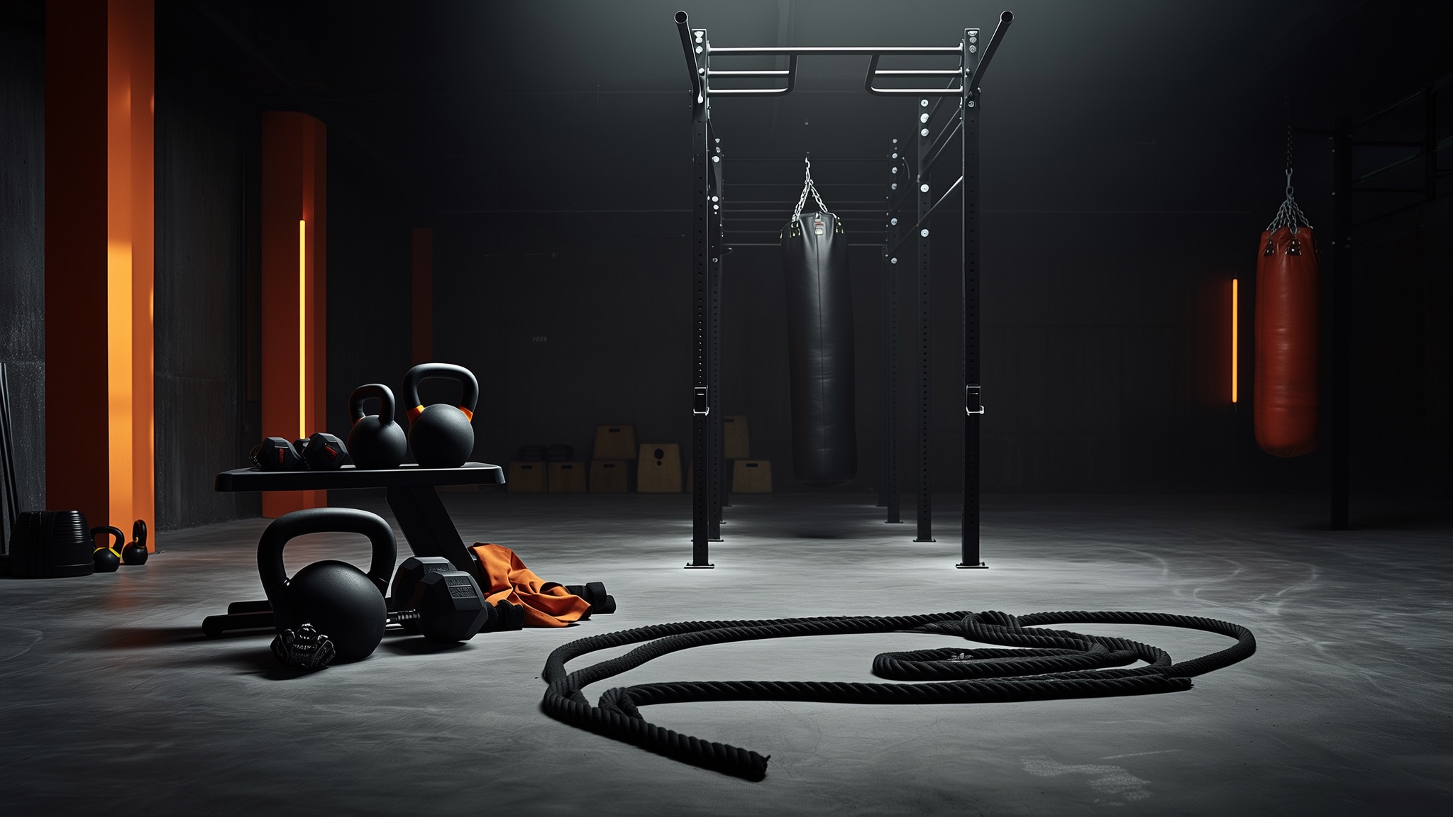 Circuit training setup