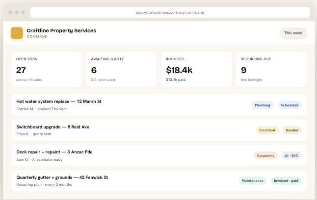 Property Concierge — client portal SaaS